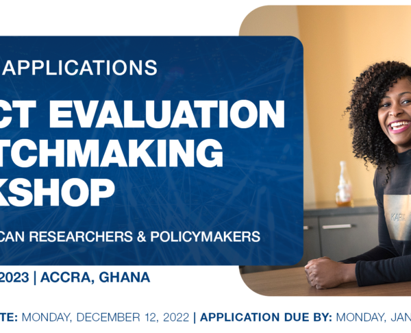 Call for Applications Impact Evaluation & Matchmaking Workshop